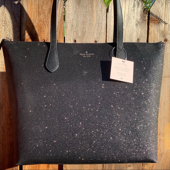 kate spade Handbags - Kate spade Joeley tote Large Glitter Black Holiday